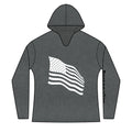 Freedom is my personality | Waving American Flag Hoodie | Women's Long Sleeve Patriotic Top