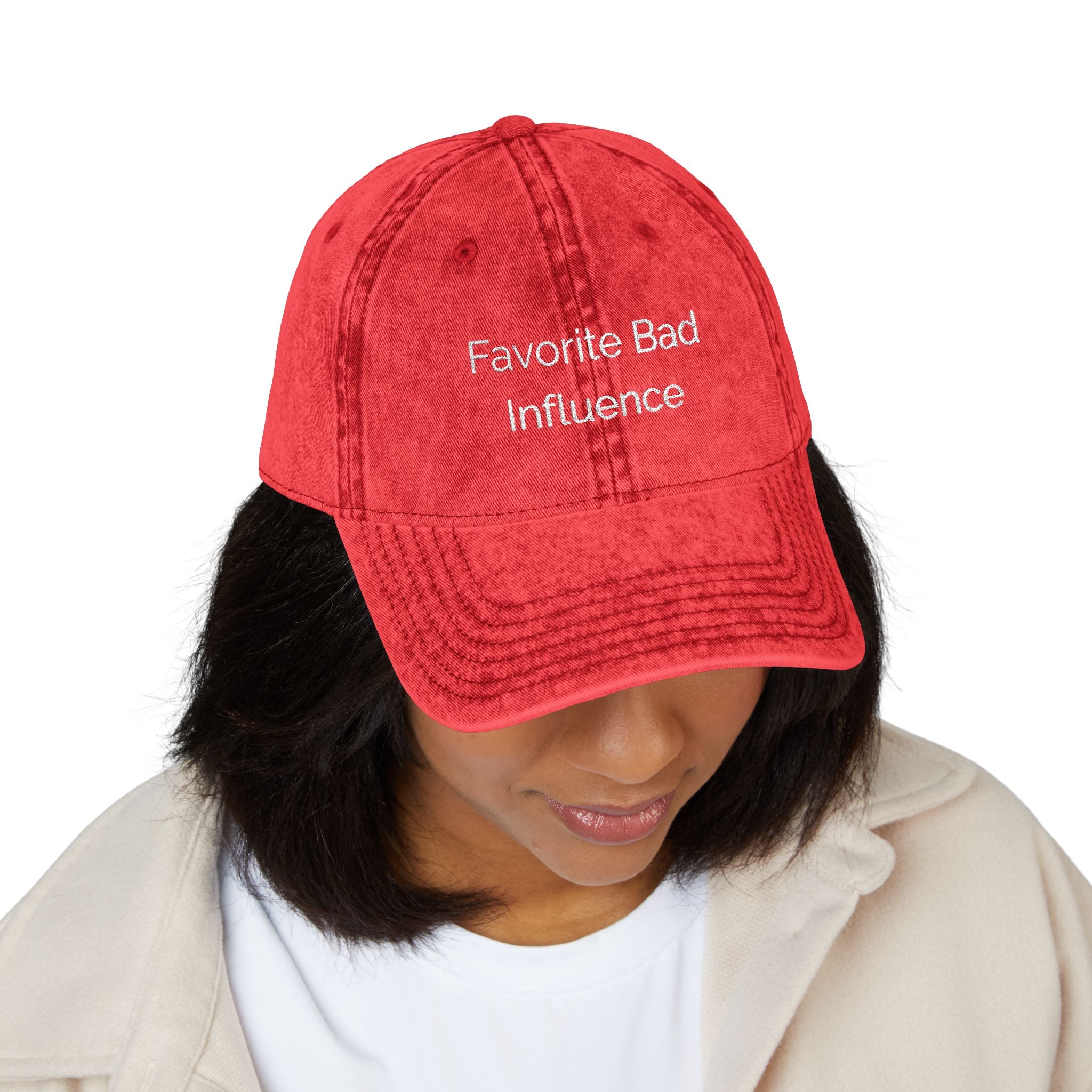Favorite Bad Influence Hat | Funny Baseball Cap | Sassy Hat for Women | Cute Trendy Hat | Best Friend Gift | Distressed Cap