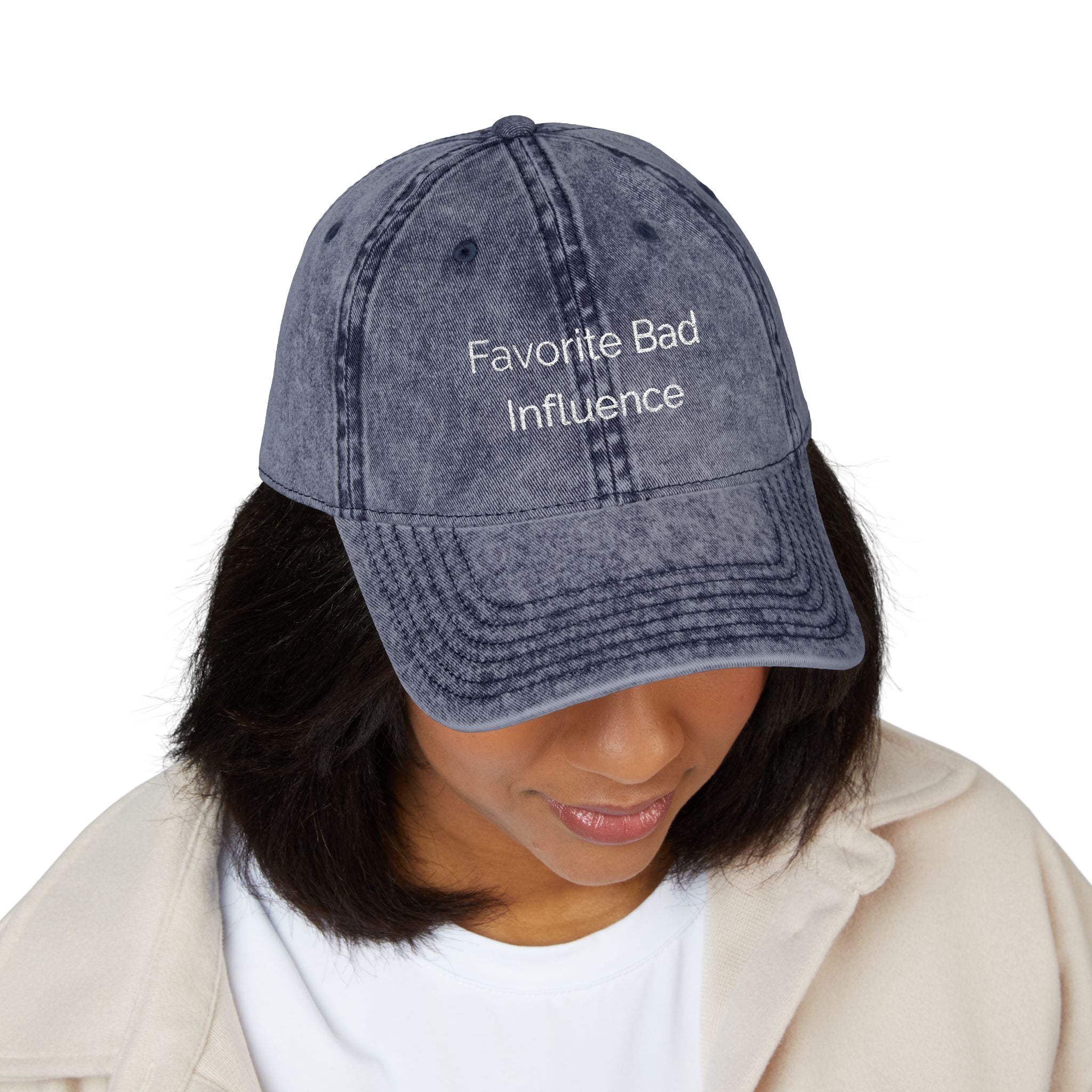 Favorite Bad Influence Hat | Funny Baseball Cap | Sassy Hat for Women | Cute Trendy Hat | Best Friend Gift | Distressed Cap