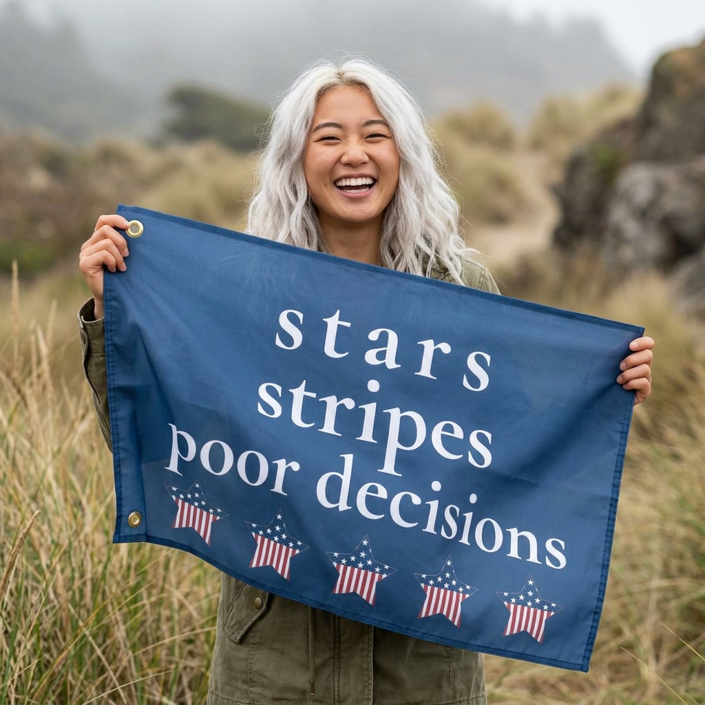 stars stripes poor decisions | Group Chat Energy | Red White & Unfiltered