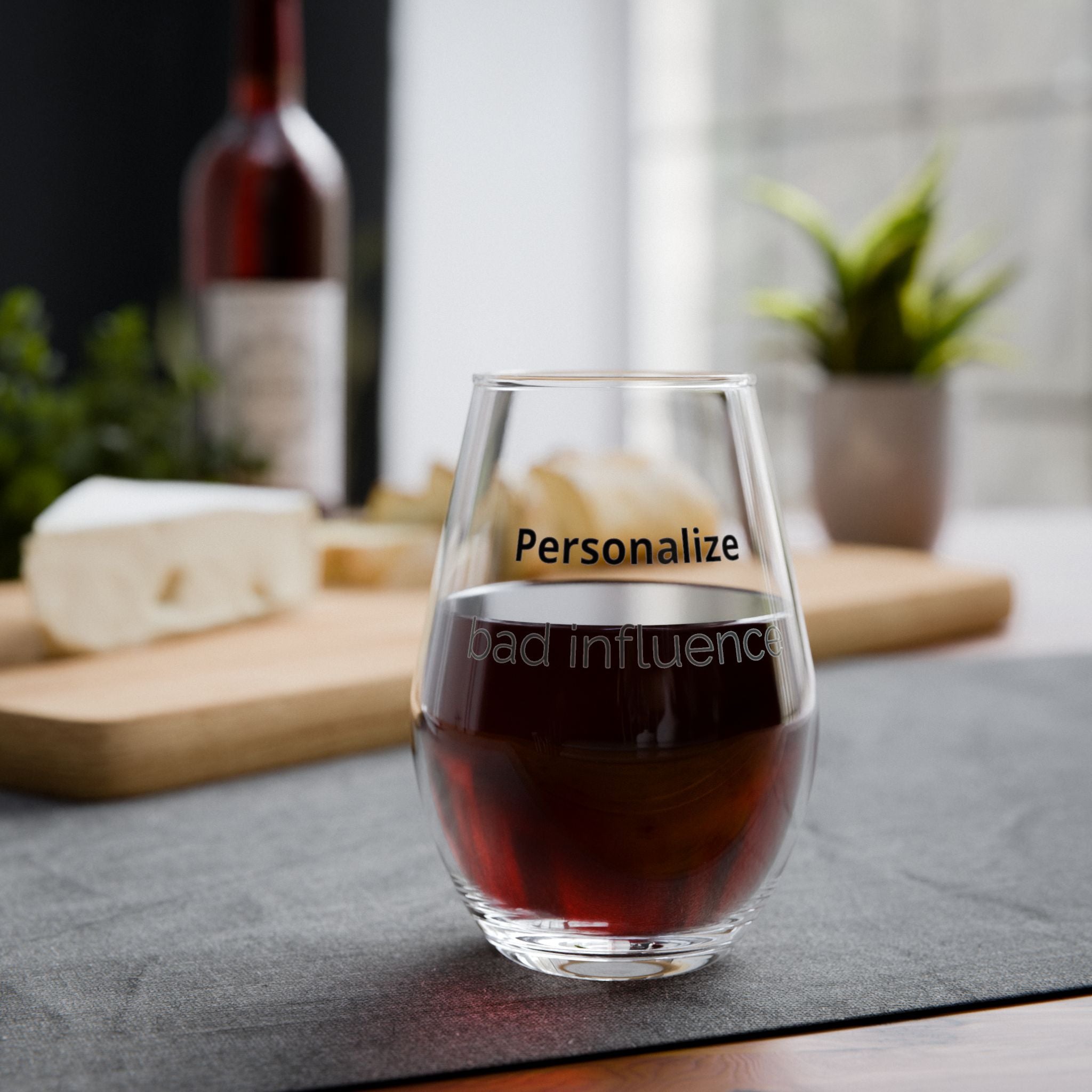 Funny Wine Glass | "bad influence" | Cute Wine Glass Gift | Best Friend Gift | Funny Gift for Her | Girls Night Glass