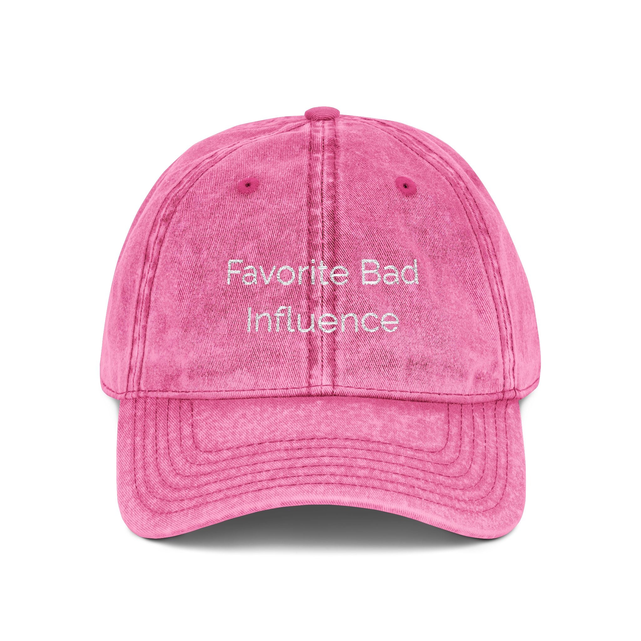 Favorite Bad Influence Hat | Funny Baseball Cap | Sassy Hat for Women | Cute Trendy Hat | Best Friend Gift | Distressed Cap